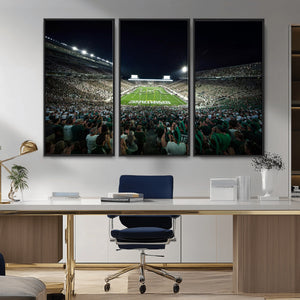 Framed Michigan State Spartans Football Team Print - East