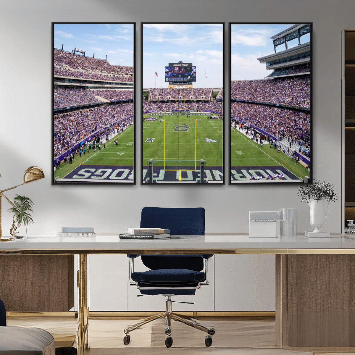 TCU Horned Frogs Football Team Print - Fort Worth Amon G.