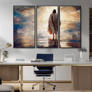 Jesus Walking on Water Wall Art | Ready to Hang Spiritual