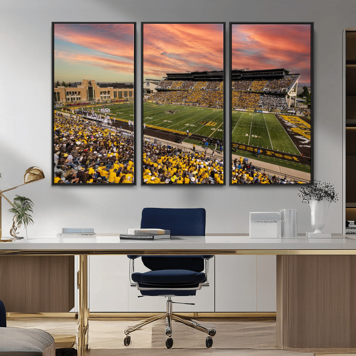 University of Wyoming Cowboys Football Team Print - Laramie