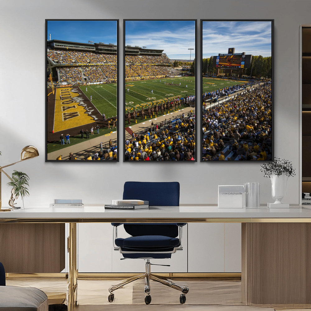 University of Wyoming Cowboys Football Team Print - Laramie