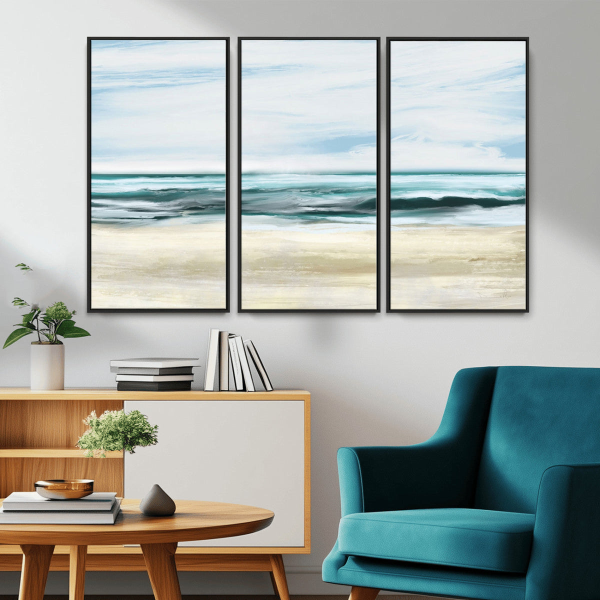 Ocean Abstract Wall Art Canvas Print