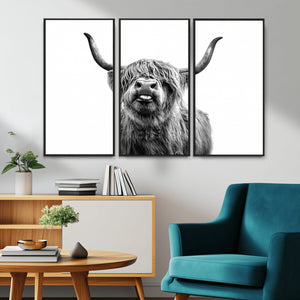 Fanny Scottish Highland Cow Cattle Art Print Farmhouse Wall