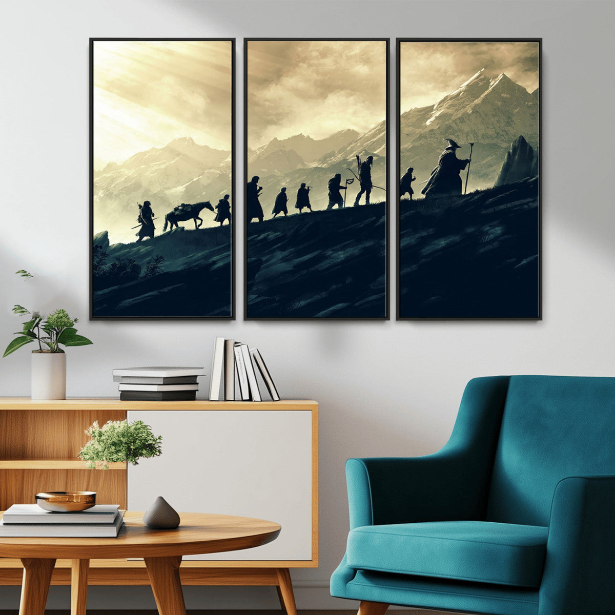 Fellowship Journey Wall Art – Fantasy Adventure Canvas Print