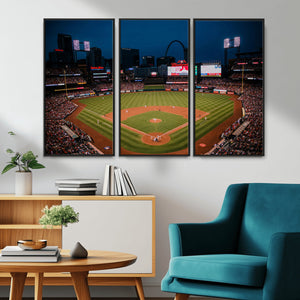 St. Louis Cardinals Baseball Team Print - Busch Stadium Wall