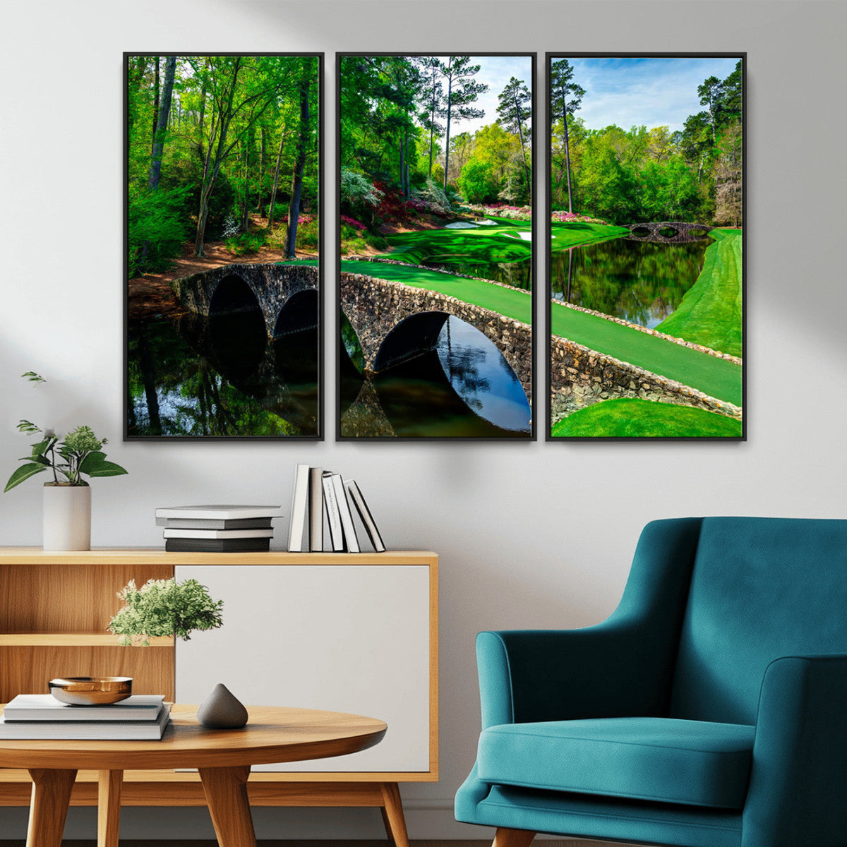 Augusta National Golf Club Wall Art - Panoramic Bridge &
