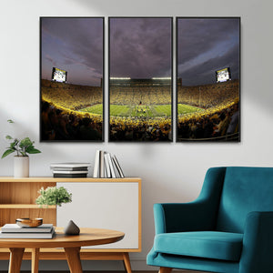 Michigan Wolverines Print - Michigan Stadium Wall Art Canvas
