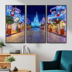 Disney Wall Art | Castle Large Wall Art Disney Magic Kingdom