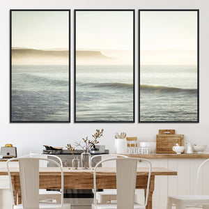 Coastal Cliffs Wall Art Canvas Print – Misty Ocean Seascape