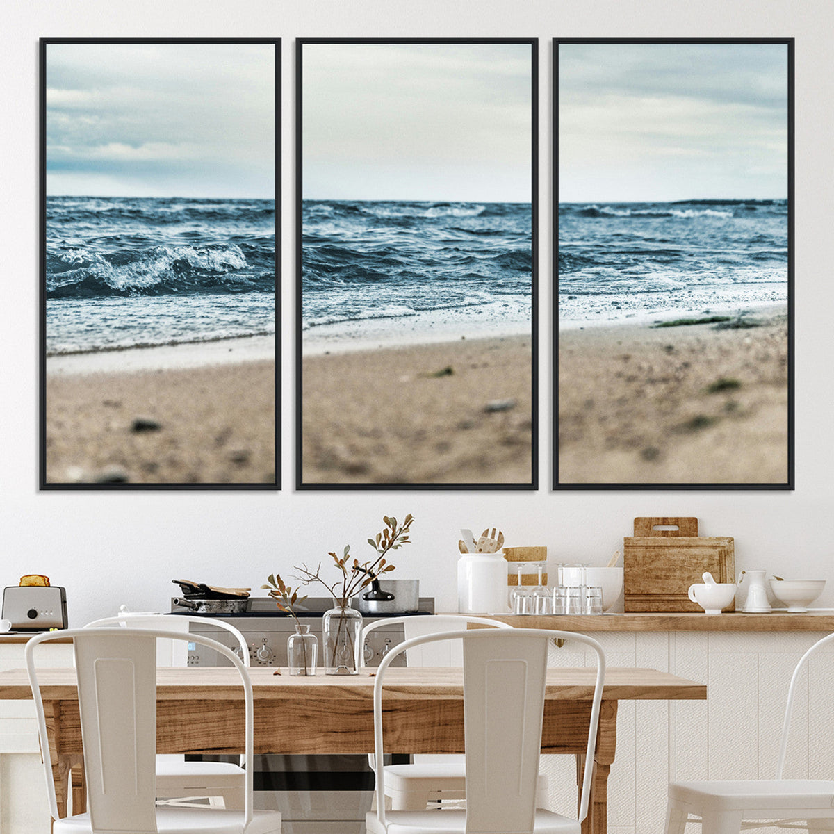 Ocean Wall Art Canvas Print – Moody Coastal Seascape Scene