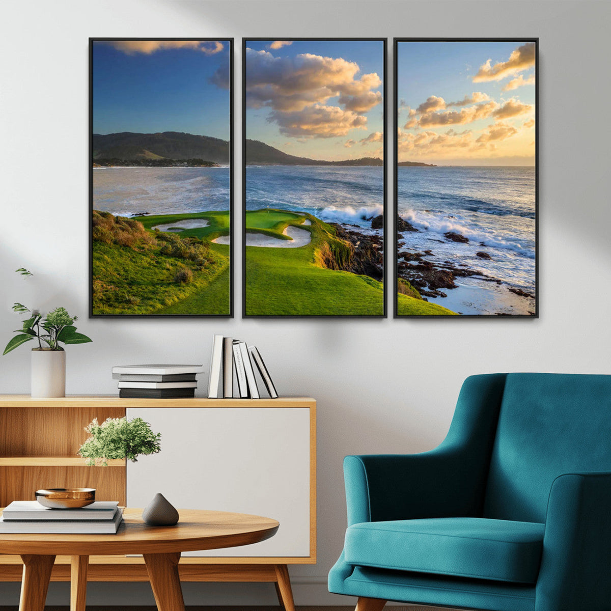 Pebble Beach Golf Links Wall Art Canvas Print – Iconic