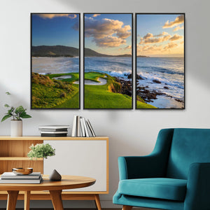 Pebble Beach Golf Links Wall Art Canvas Print – Iconic