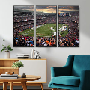 Chicago Bears Soldiers Field Wall Art Canvas Print – Framed