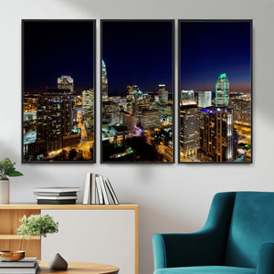 Atlanta Skyline Wall Art Canvas Print – Modern Cityscape