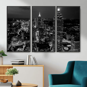Atlanta Skyline Wall Art Canvas Print, Atlanta Downtown