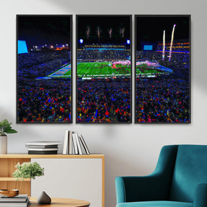 Ole Miss Rebels Vaught Hemingway Stadium Wall Art Canvas