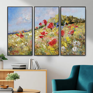 Abstract Mountain Landscape Wall Art Canvas Print – Textured