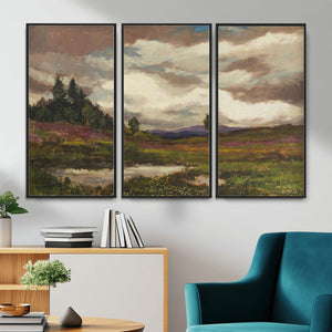 Gustav Macoun Heathland Canvas Print, Czech Landscape Oil