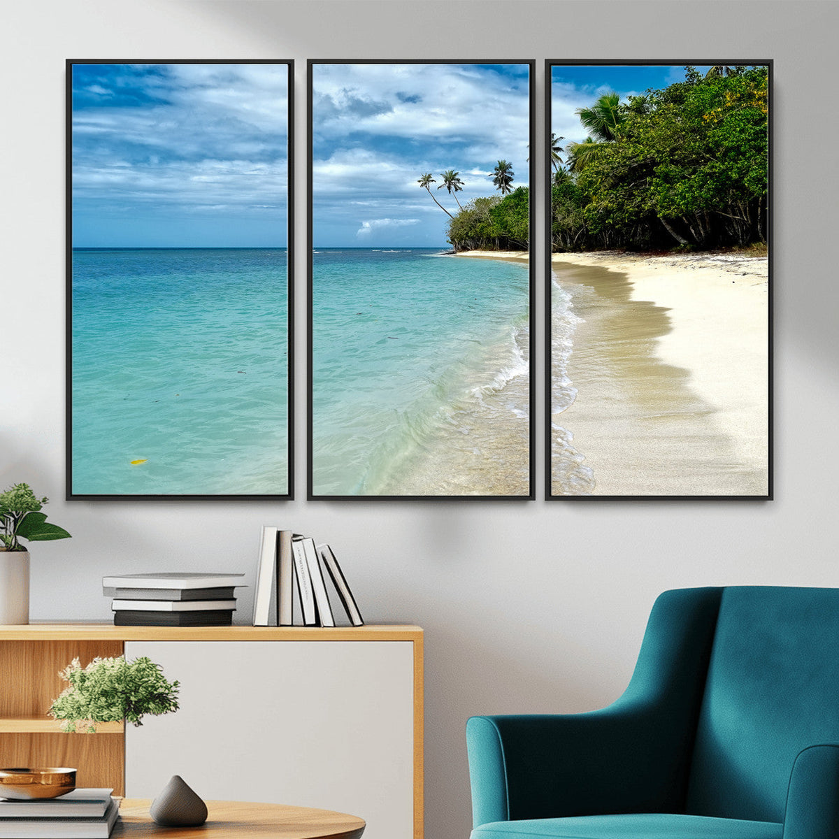 Puerto Rico Beach Paradise Wall Art – Tropical Coastal Print