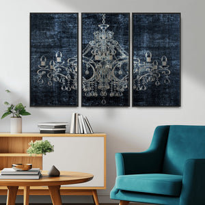 Dark Chandelier Wall Art Canvas Print