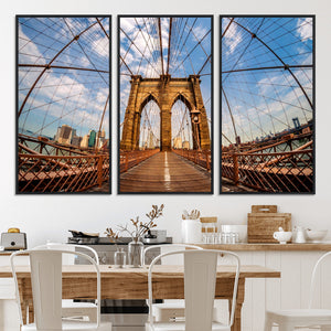 Brooklyn Bridge Manhattan Wall Art Canvas Print
