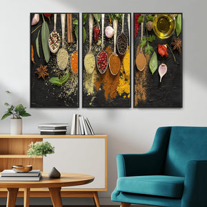 Kitchen Spice Wall Art Canvas Print