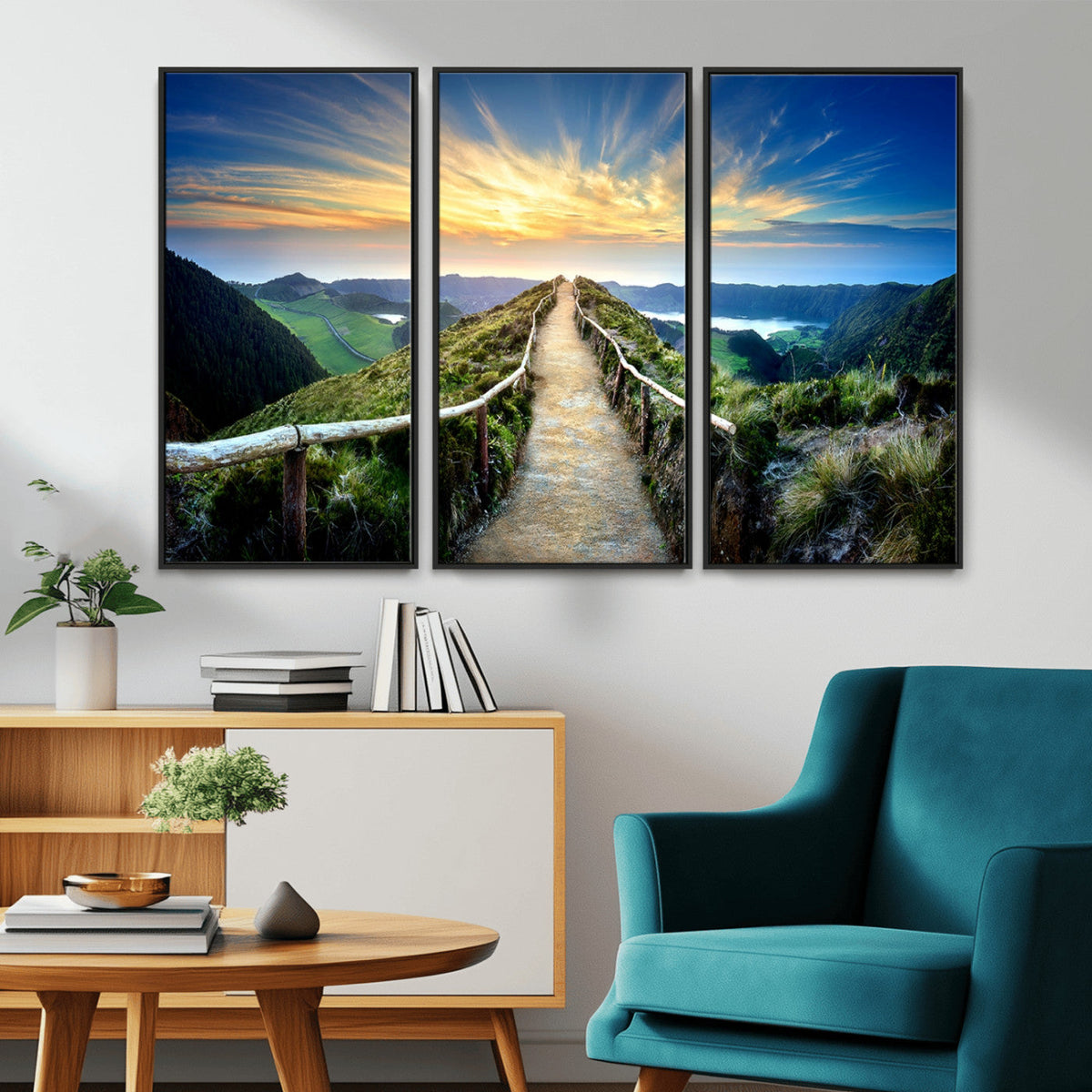 Mountain Landscape Wall Art Canvas Print