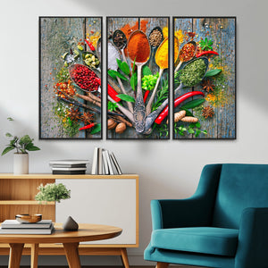 Spoonful of Spices Cooking Wall Art Canvas Print - Vibrant