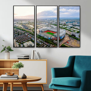 Old Trafford Manchester United Stadium Wall Art Canvas Print