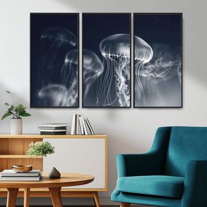 Jellyfish Wall Art Canvas Print, Modern Abstract Jellyfish