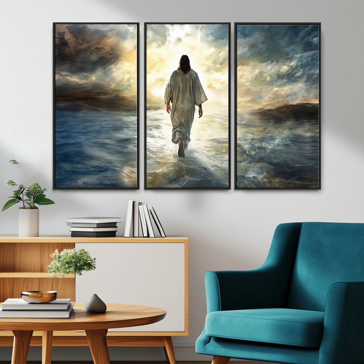 Jesus Walking on Water Wall Art | Canvas Print | Ready to