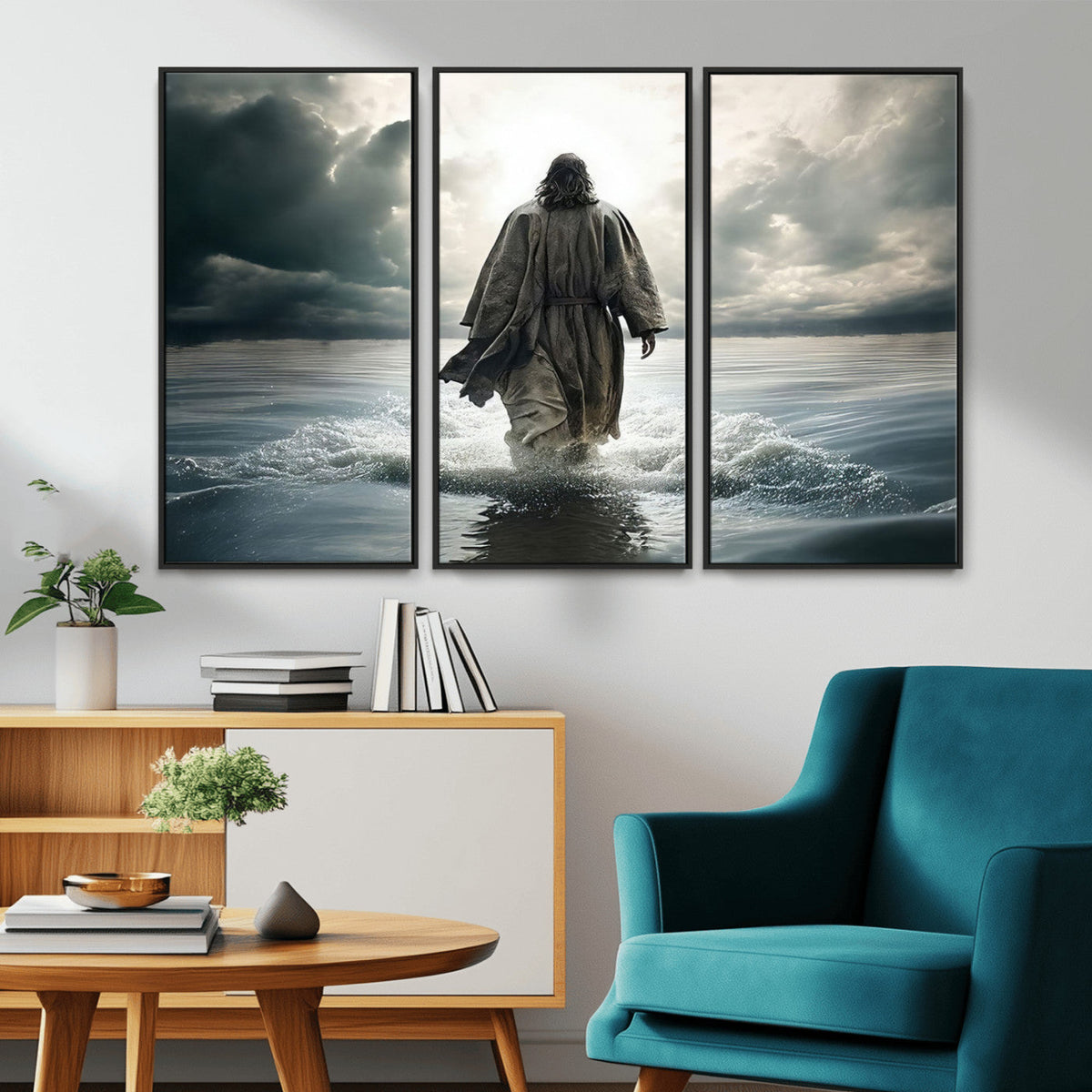 Jesus Walking on Water Wall Art | Canvas Print | Ready to