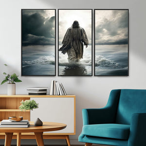 Jesus Walking on Water Wall Art | Canvas Print | Ready to