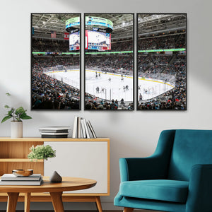 Sharks Arena Blackhawks Sharks Ice Hockey Stadium Wall Art