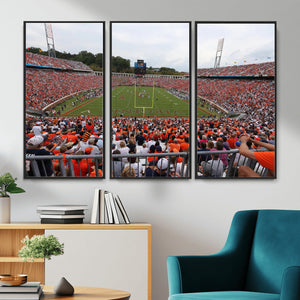 Virginia Cavaliers Football Team Print - Charlottesville Scott Stadium Print Wall Art Canvas