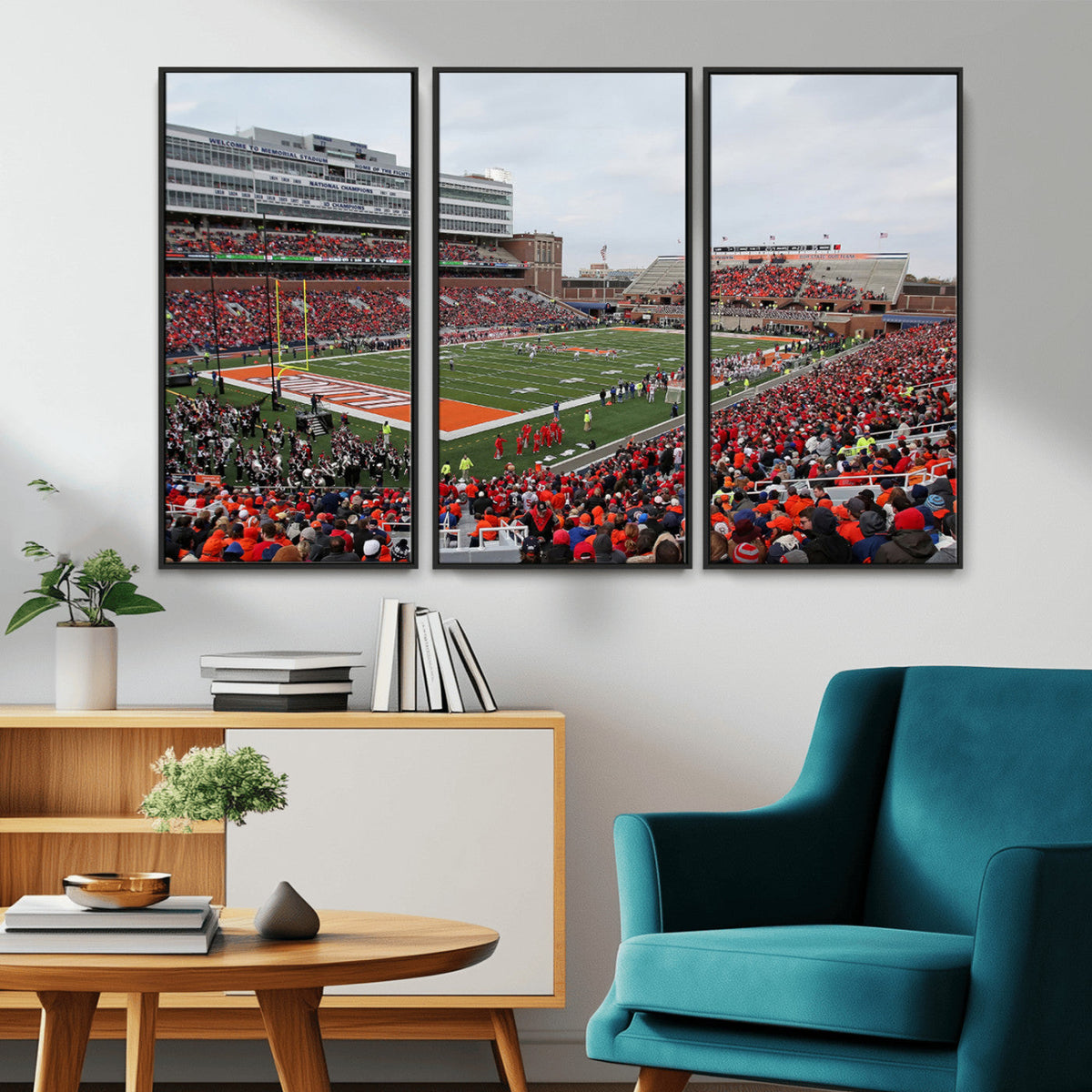 University of Illinois Fighting Illini Football Team Print -
