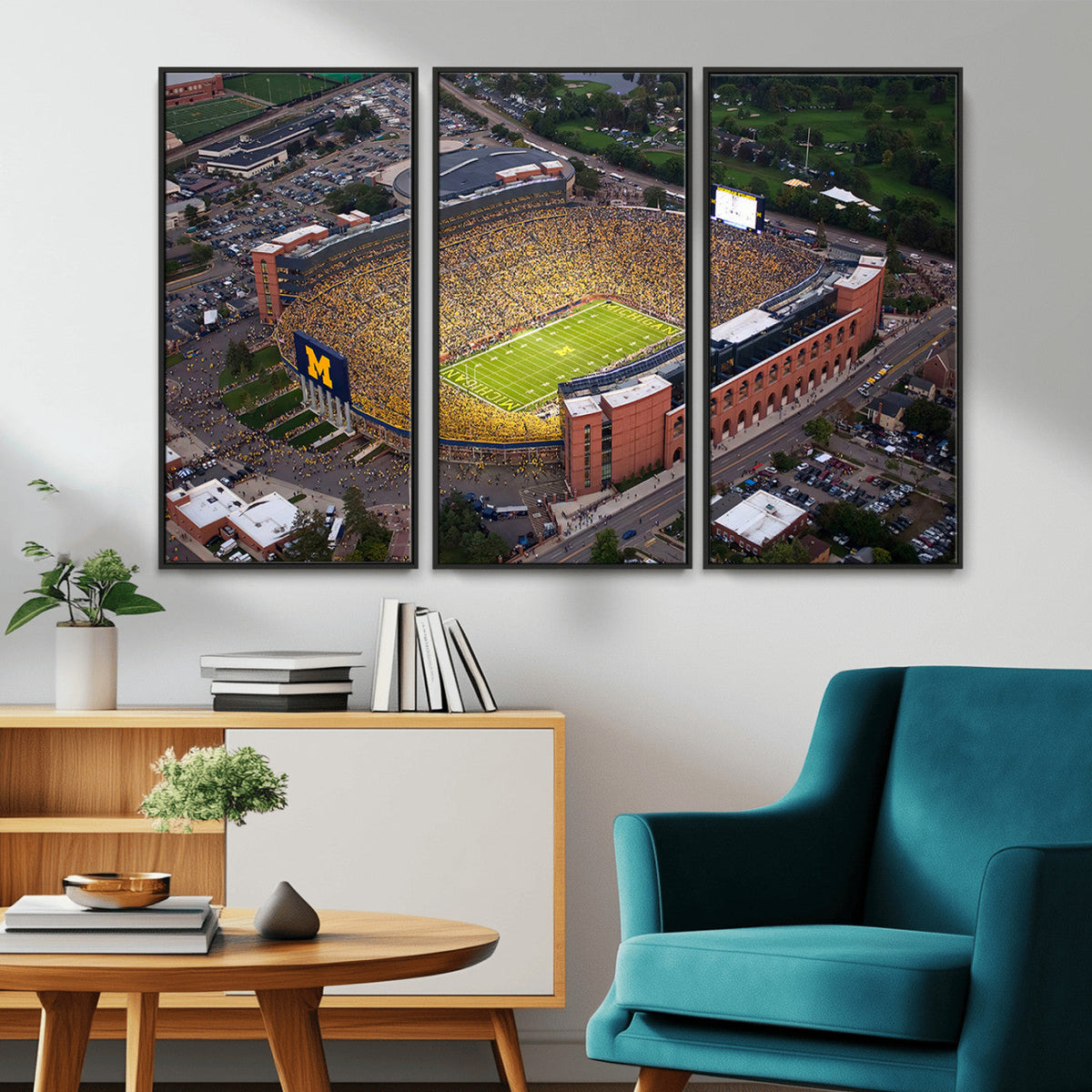 University of Michigan Wolverines Football Team Print - Ann