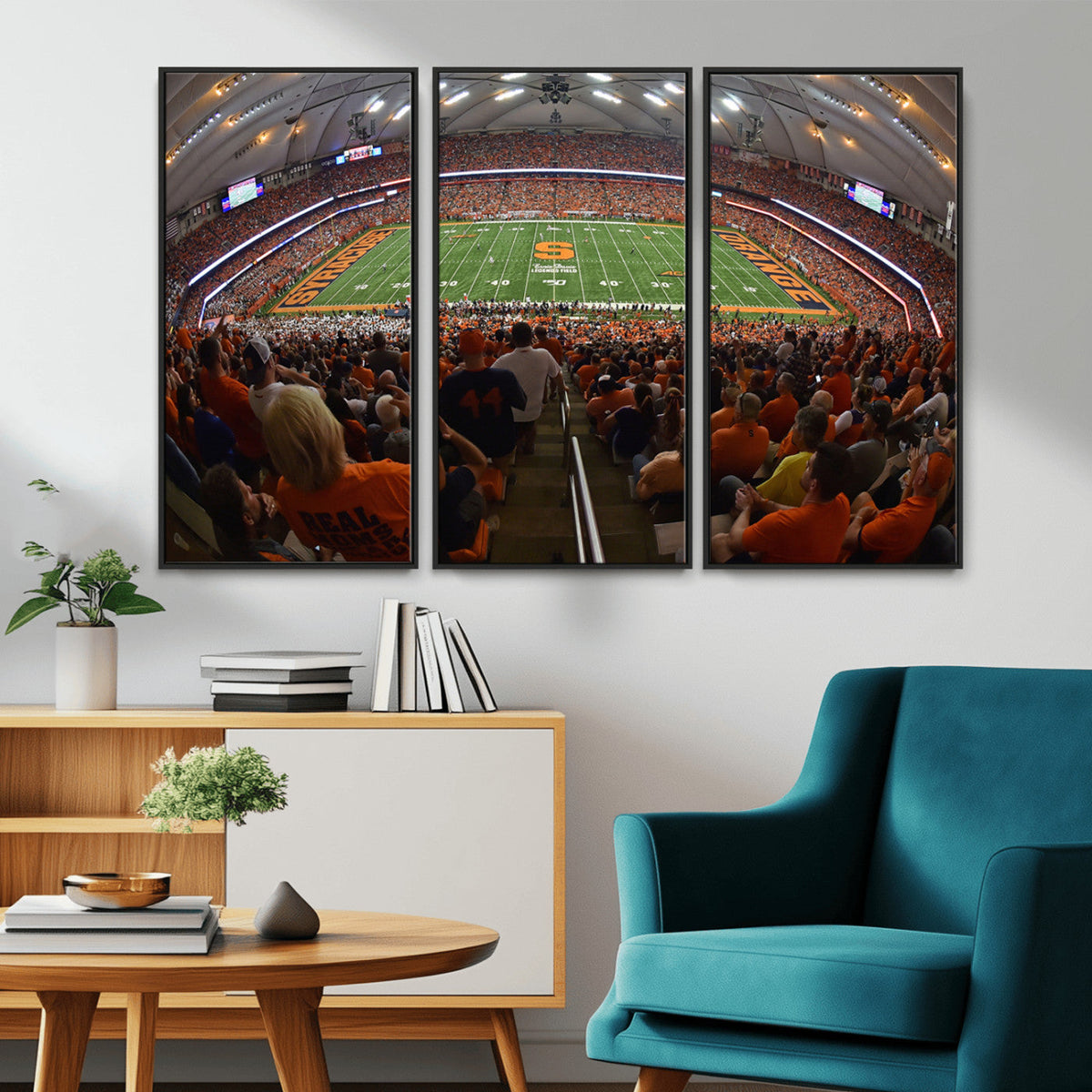 Syracuse University Orange Football Canvas Print, Football