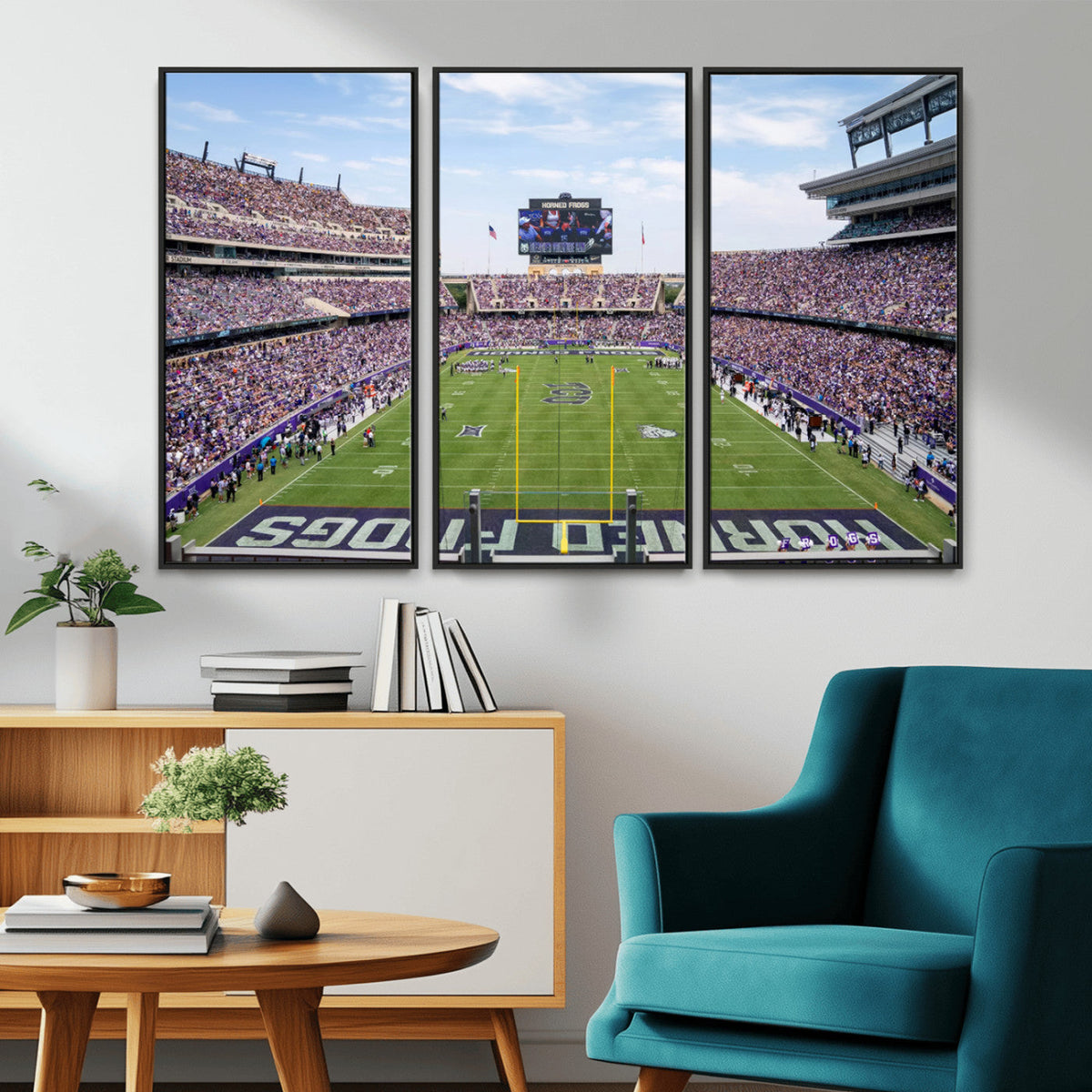 TCU Horned Frogs Football Team Print - Fort Worth Amon G.
