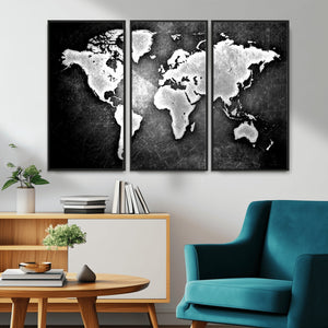 World Map Wall Art Canvas Print – Framed Wall Art for
