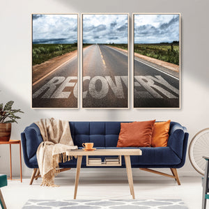 Recovery Road Wall Art Canvas Print
