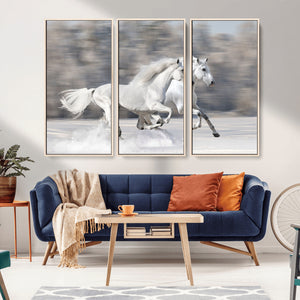 The White Horses Wall Art, Framed White Horses Wall Art