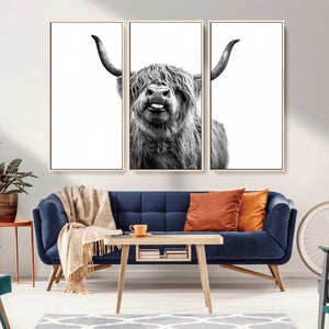 Fanny Scottish Highland Cow Cattle Art Print Farmhouse Wall