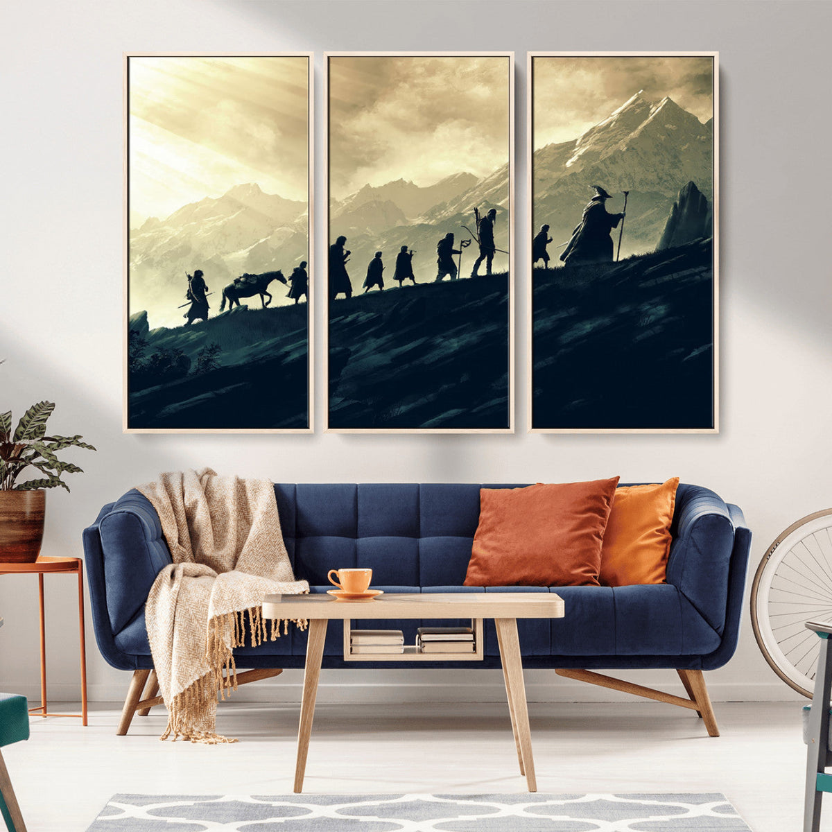 Fellowship Journey Wall Art – Fantasy Adventure Canvas Print