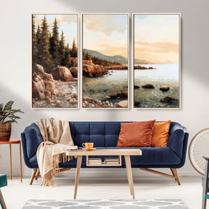 Serene Coastal View of Acadia National Park Wall Art -