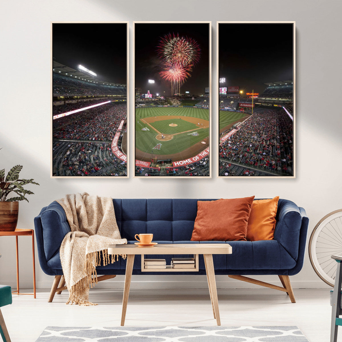 Fireworks at Angel Stadium – Los Angeles Angels Canvas