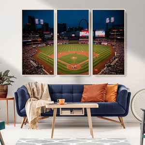 St. Louis Cardinals Baseball Team Print - Busch Stadium Wall