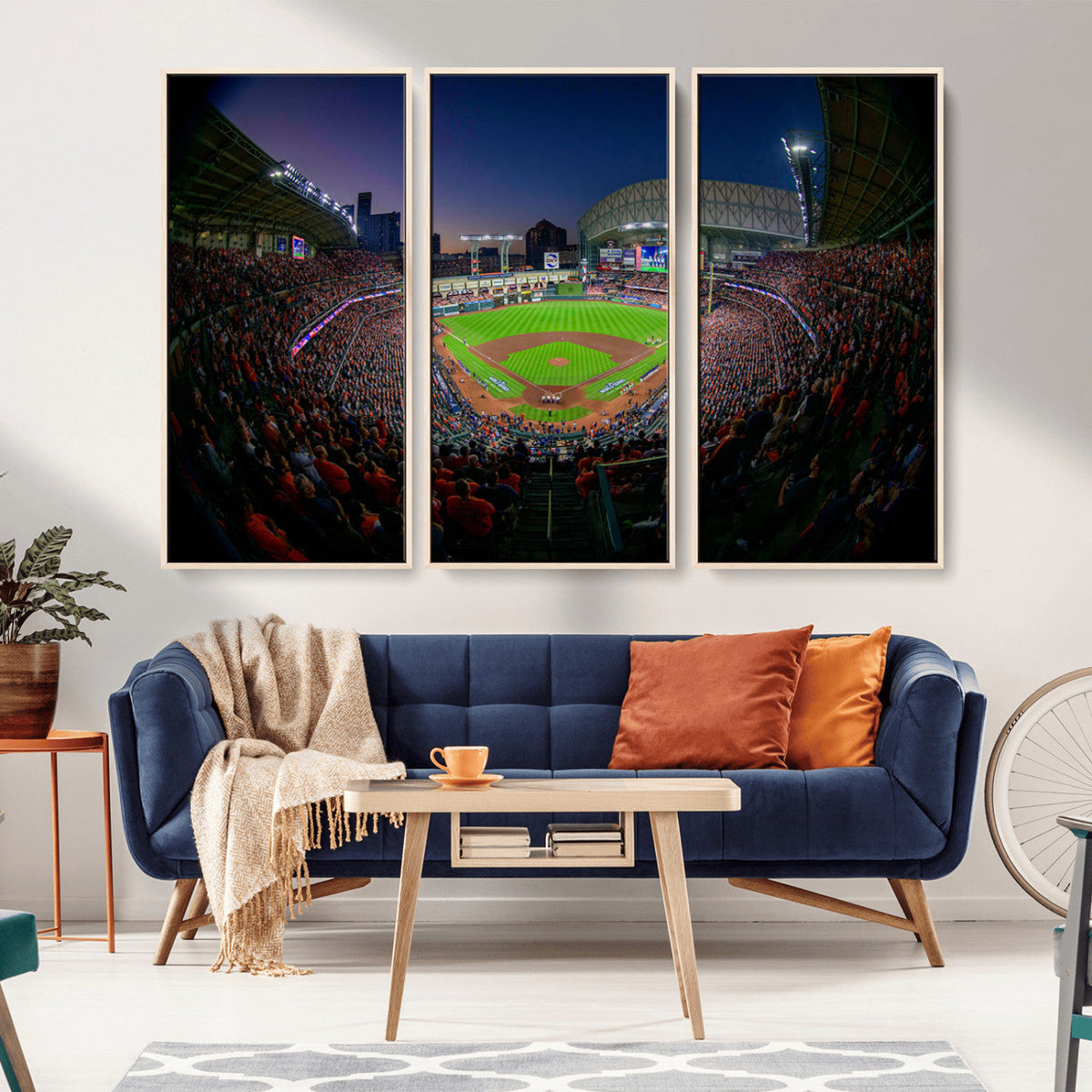 Houston Astros Baseball Print Canvas - Houston Minute Maid