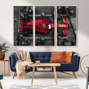 Ferrari Pit Stop Canvas Wall Art – Precision and Speed