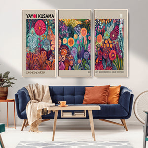 Yayoi Kusama Wall Art Canvas Print, Abstract Art, Large